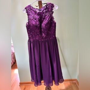 JJ’s House Bridesmaid dress wedding Grape Color Size 10, Brand New